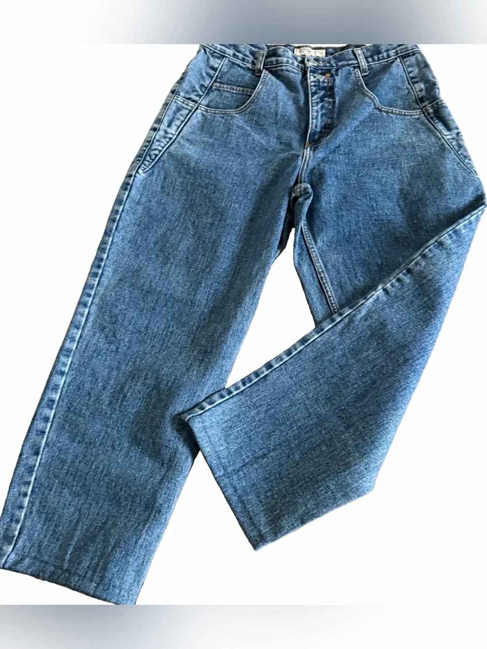 GUESS Vintage 90s Y2K 100% Cotton High Rise Rigid Denim Jeans Size 32 33x27 - Picture 1 of 9